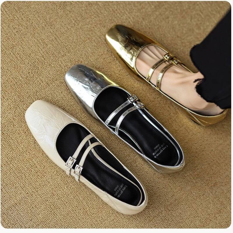 CHIKO Celine Square Toe Block Heels Mary Jane Shoes