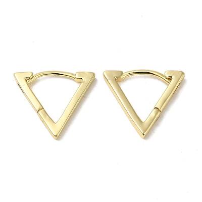 Brass Huggie Hoop Earrings for Women