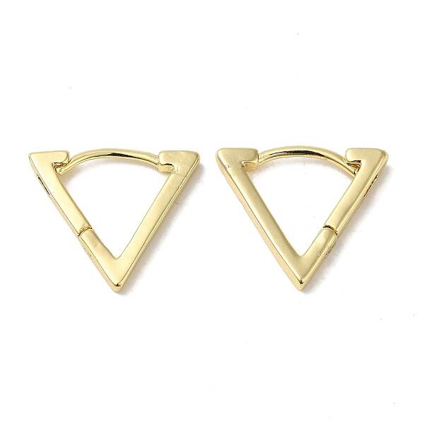 Brass Huggie Hoop Earrings for Women