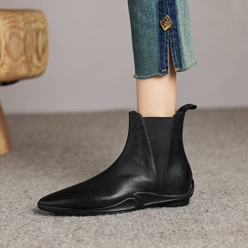 CHIKO Adrina Pointy Toe Block Heels Ankle Boots