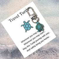 Cute Cartoon Sea Turtle Keychain, Marine Animal Series Vivid Keychain for Men and Women, Fashion Fun Keychain for Bag Decorat...