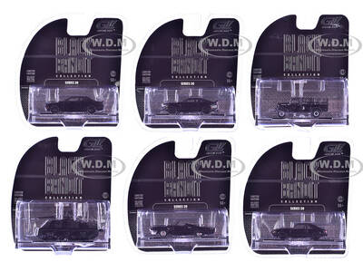 Black Bandit 6 piece Set Series 30 1/64 Diecast Model Cars by Greenlight