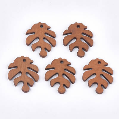 Painted Poplar Wood Pendants