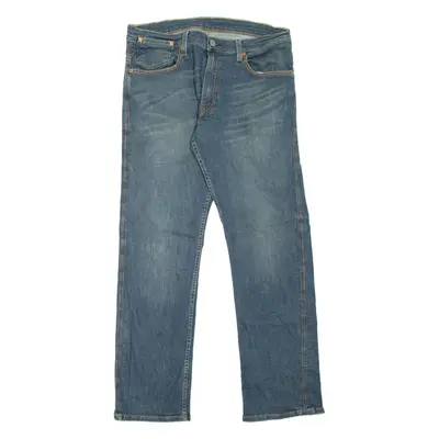 LEVI'S 514 Jeans Mens Blue Slim Straight Stone Wash W36 L32