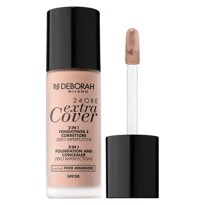 Deborah 24 H Extra Cover 2 In 1 Foundation And Concealer Zero Imperfections 5 - Amber