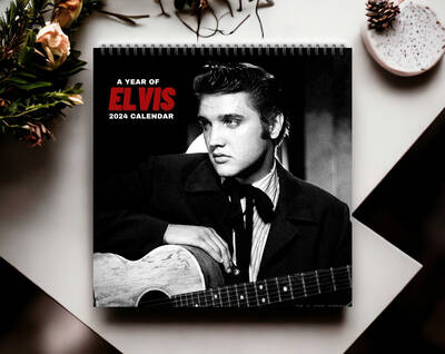 The King In Concert 2024 Calendar, Elvis  2024 Wall Calendar, Presley Calendar 2024