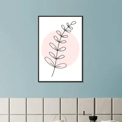 Timeless Leaf - Sleek Metal Frame