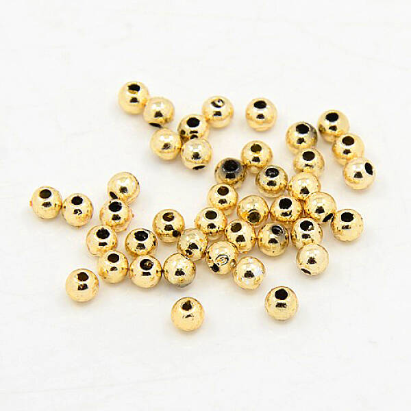 Plating Plastic Acrylic Round Beads
