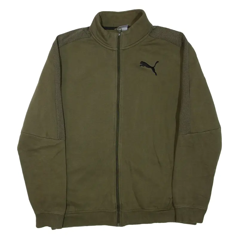 PUMA Mens Track Jacket Green L