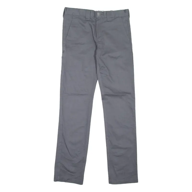 DICKIES Boys Trousers Grey Slim Skinny W30 L31