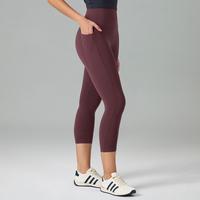 Colorfulkoala Women's No Front Seam Yoga Capri 21\