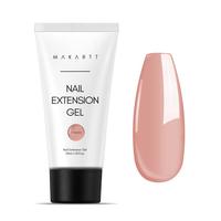 Makartt Poly Nail Gel, 50ML Nude Nature Gel Builder for Nail Extension ,not include nail form-All Season Gel Color for 3D Mol...