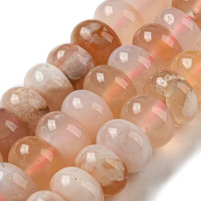 Natural Cherry Blossom Agate Beads Strands