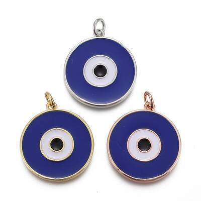 Brass Enamel Pendants