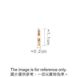 18K Rose Gold Single Earring