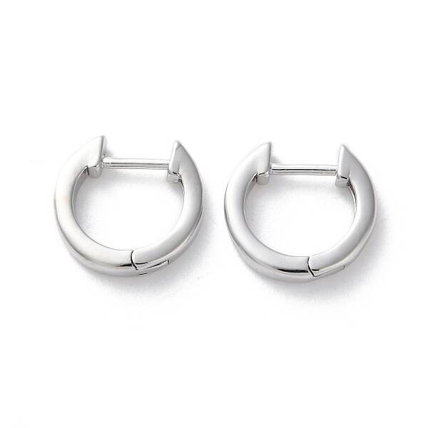 Rack Plating Brass Hoop Earrings