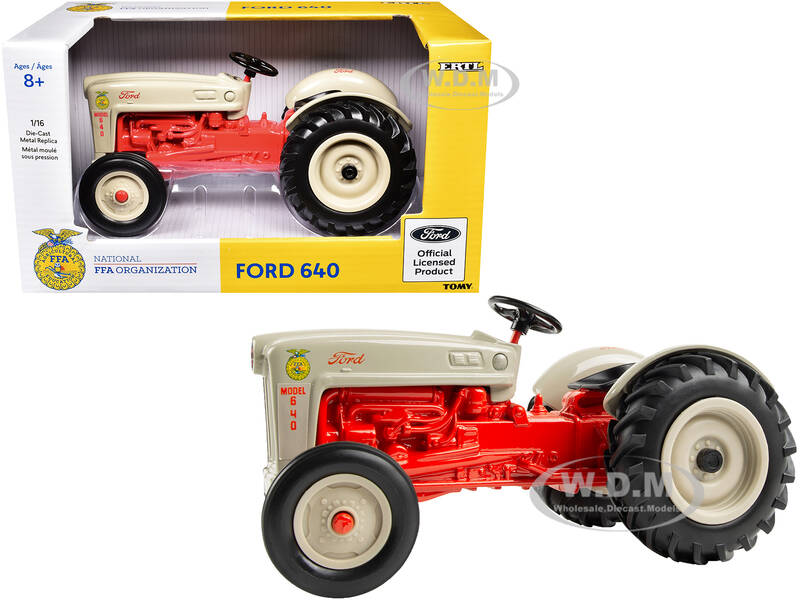 Ford 640 Tractor Beige and Orange \