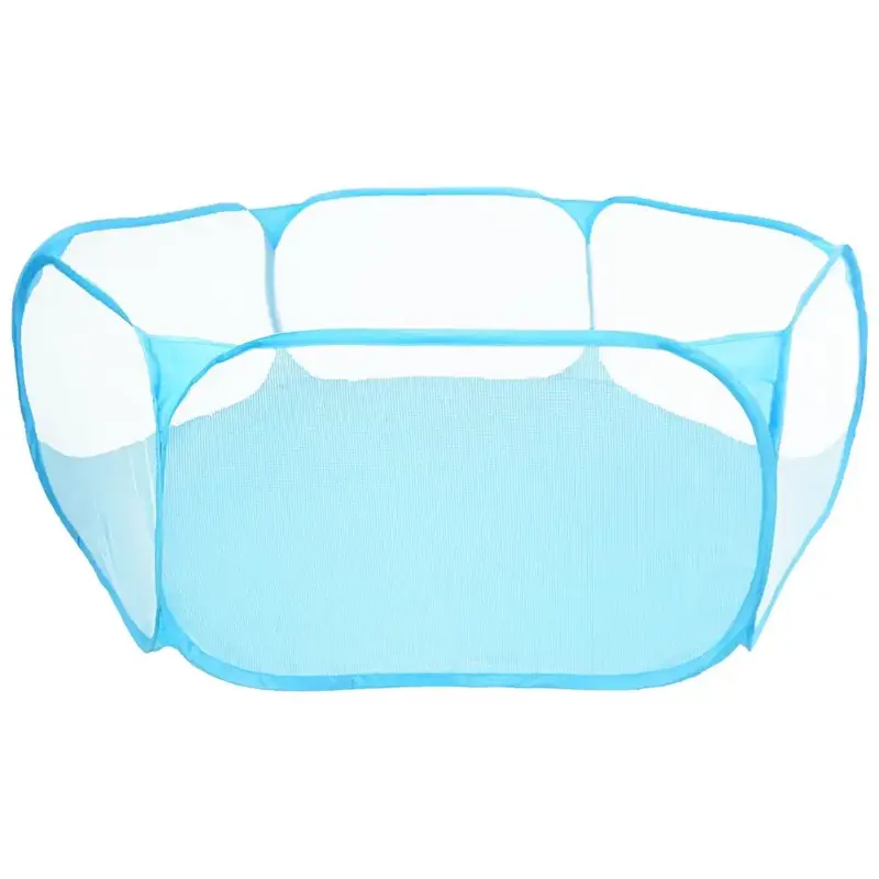 Secure & Portable Pet Playpen, Mesh Playpen, Foldable Mesh Fence for Dogs, Cats & Small Animals