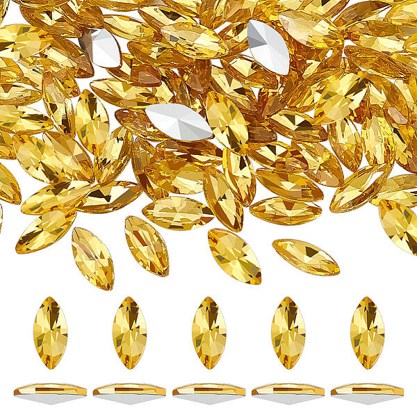 100Pcs Glass Rhinestone Cabochons