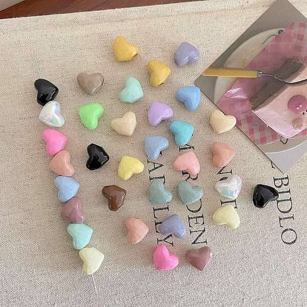 Opaque Acrylic European Beads