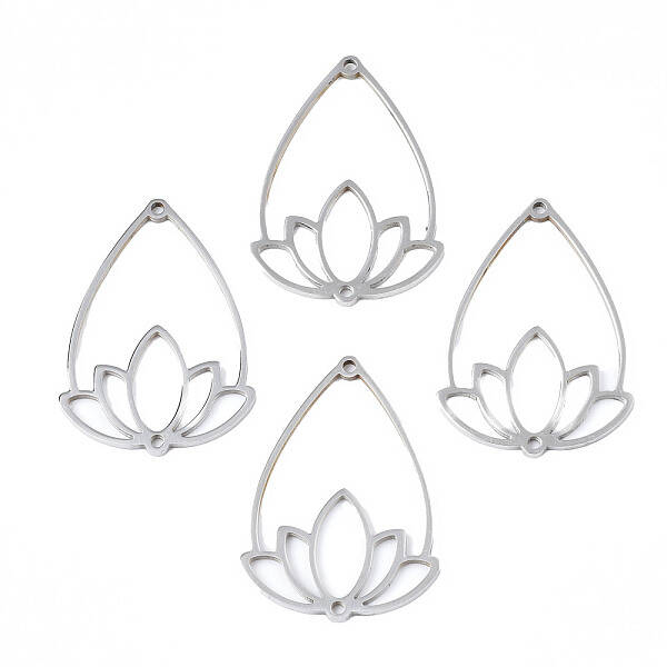 Tarnish Resistant 201 Stainless Steel Connector Charms