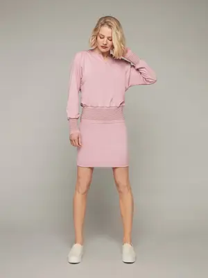 SWIFT | 2-Way Punto Jersey Sweatshirt | Color: Peony | Size: M