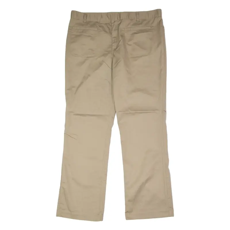 DICKIES Workwear Womens Twill Trousers Beige Regular Bootcut W38 L32