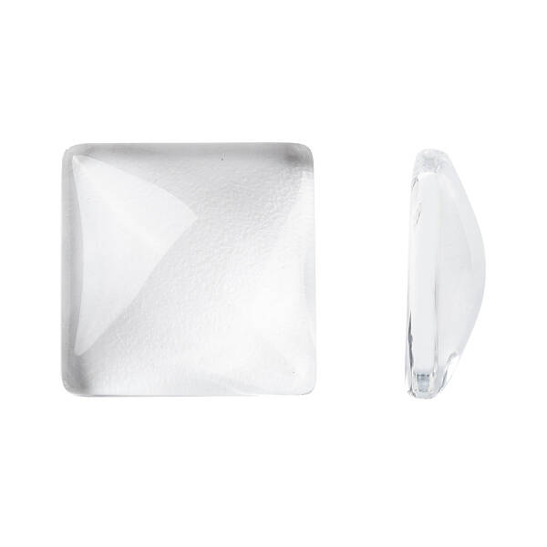 Transparent Clear Glass Square Cabochons