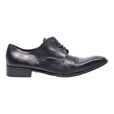 OCLAND Oxford Shoes Black Leather Mens UK 9