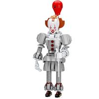 Terrifying Circus Clown Building Blocks Set (527 pcs) – Create Your Own Horror Show with a Spooky DIY Figure, Ideal for Fan...
