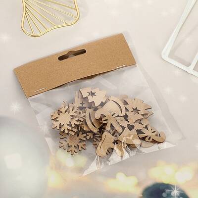 Unfinished Wood Pendant Decorations