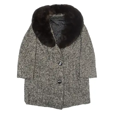 SPONDON Womens Overcoat Coat Black M