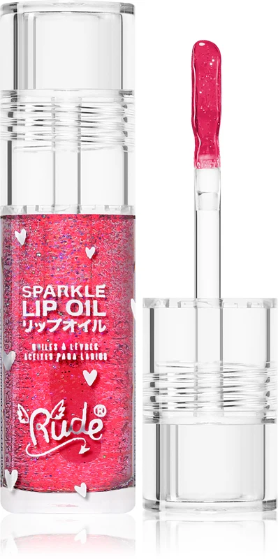 Rude Cosmetics Manga Collection Sparkle Lip Toning Oil Moisturizing Effect Color Watermelon 4 g