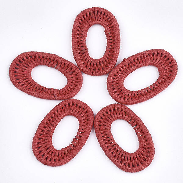 Waxed Polyester Cord Woven Pendants