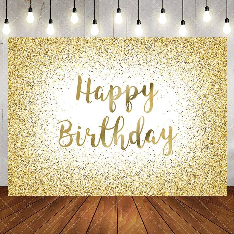 Aperturee White Gold Glitter Sparkle Birthday Party Backdrop, 5X3FT(1.5X1M), 15.07 USD, birthday backdrops, YZHD0O65-E