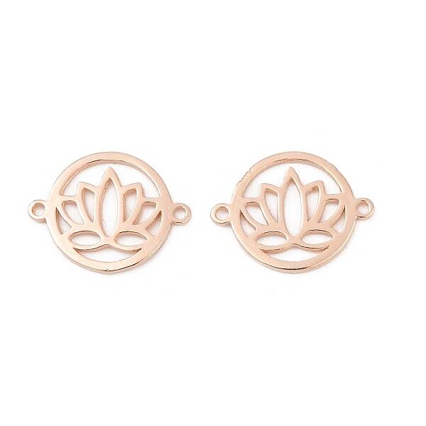 925 Sterling Silver Hollow Connector Charms