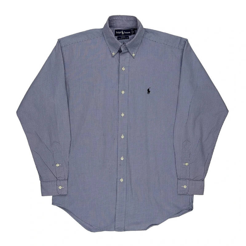 Blake Ralph Lauren Checked Shirt - Small Blue Cotton | Size: small