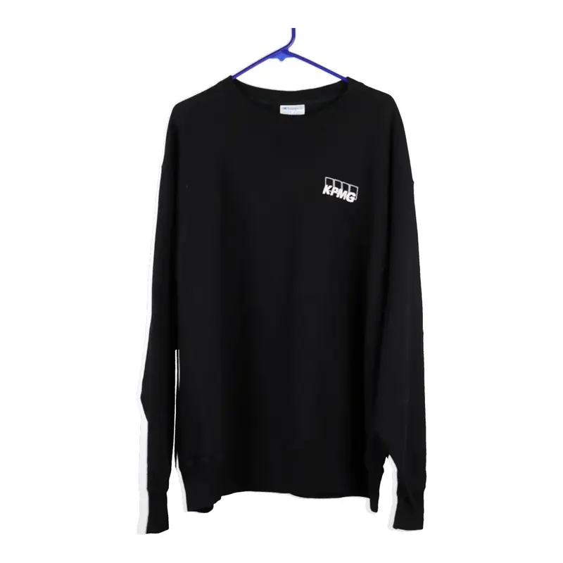 Champion Sweatshirt - 2XL Black Cotton Blend