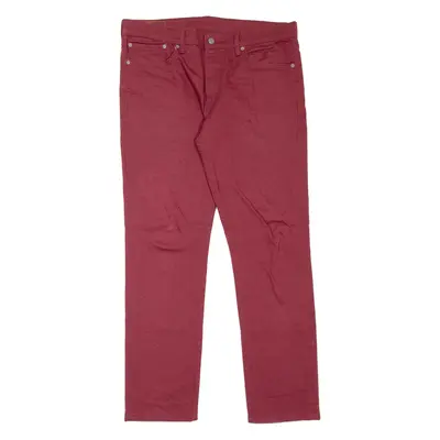 LEVI'S 511 Jeans Mens Maroon Slim Straight W36 L32