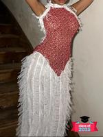 Women's Patchwork Backless Dress, Fashion Dress for Party Club Dating Wear, Party Wear, Fancy Summer Dress, Formal Dresses Wo...