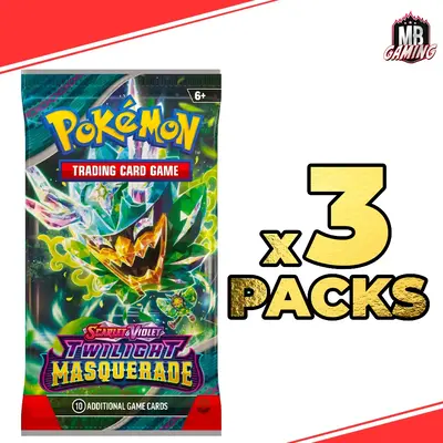 Pokemon: Twilight Masquerade Booster Pack x3