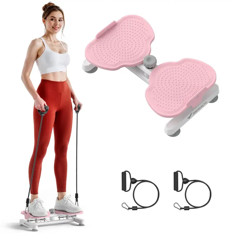 MERACH Ab Twist Board for Core Ab Workouts with 300 lbs Capacity, Quiet Home Gym Machine with Non-Slip Pedals for Women, deal...