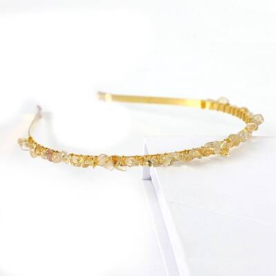 Natural Citrine Hair Bands