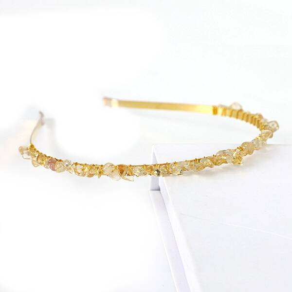 Natural Citrine Hair Bands