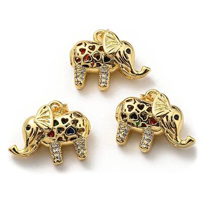 Brass with Cubic Zirconia Pendants