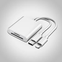 2 in 1 SD & TF Card Reader, 1 Count Portable Type-C Card Reader, Support SD & TF Card, Plug and Play Card Adapter for iPhone ...