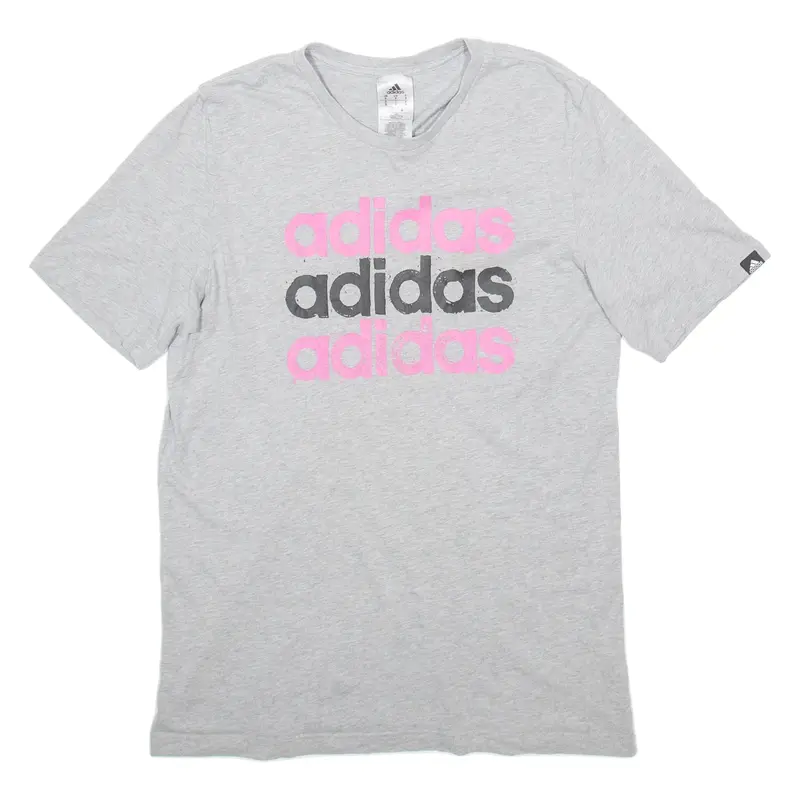 ADIDAS Womens T-Shirt Grey S