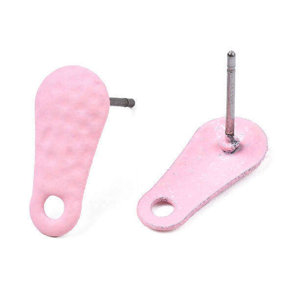 Spray Painted Iron Stud Earring Findings
