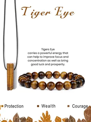 Natural Stone Beaded Bracelet & Necklace Pendant, Fashionable Jewelry Set for Women & Men, Trendy All-match & Exquisite Jewel...