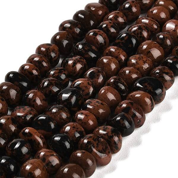 Natural Mahogany Obsidian Beads Strands